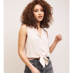 Dynamite front tie blouse